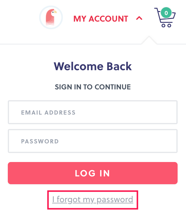 How do I reset my Account Password? 