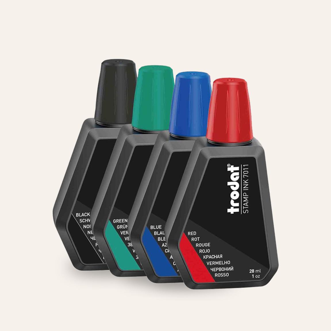 Trodat Replacement Ink Pads - 1 Each - 0.5 Height x 0.6 Width x 2.5  Length - Black Ink - Plastic